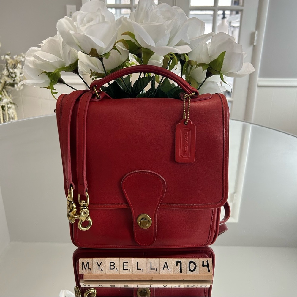 Coach Vintage Station Bag ♥️Red♥️